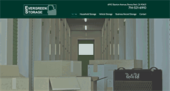 Desktop Screenshot of evergreenstorageoc.com