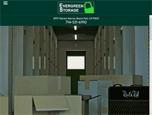 Tablet Screenshot of evergreenstorageoc.com